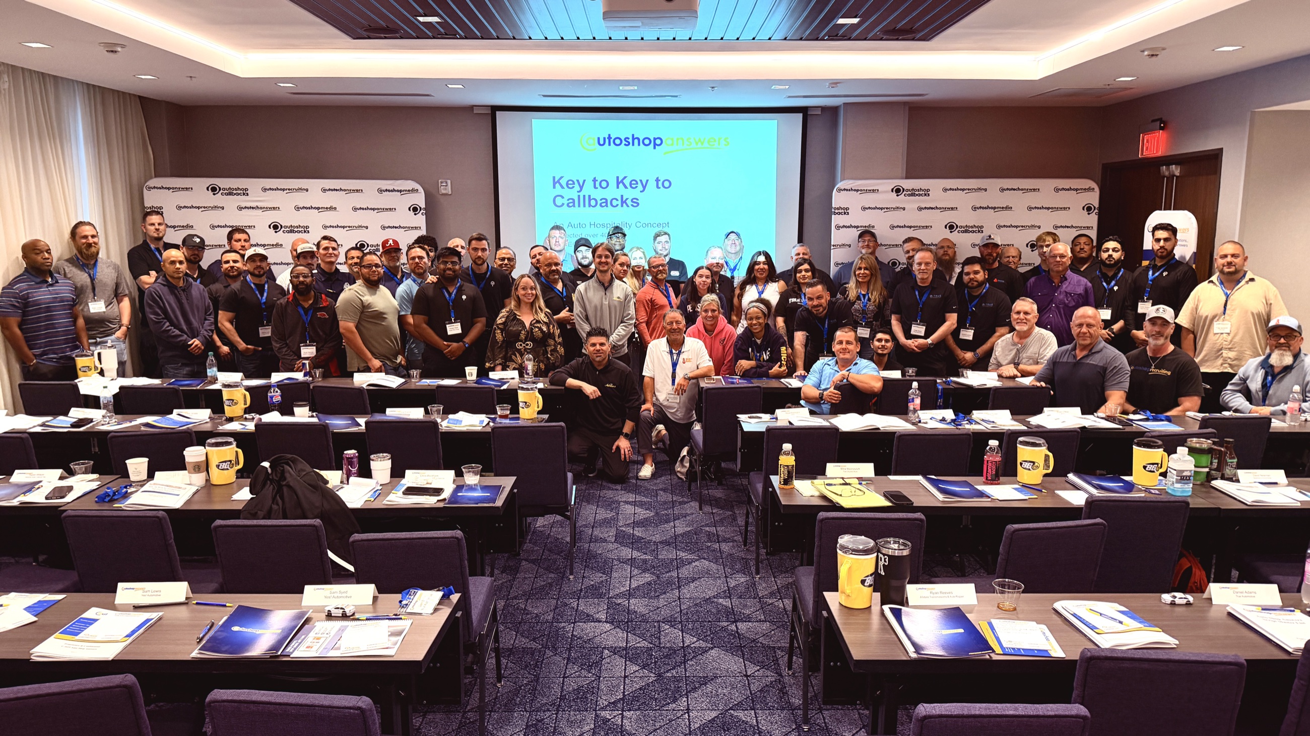 The full Key2Key Weekend group gathered together in Houston